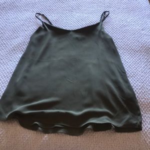 Spaghetti strap blouse.